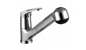 LM3150C "Омега" Смеситель для кухни с вытяжным изливом, хром