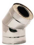 Сэндвич-отвод 135° Ø 150х220, Н+Оц, 1.0мм/0.5мм, (К)
