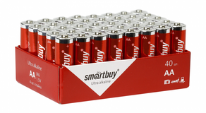 Батарейка алкалиновая Smartbuy  LR6/40 bulk (40/120) (SBBA-2A40S)