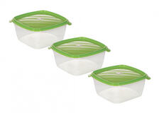 набор контейнеров из 3-х "Лайт" 1,2л (квадр.)/24