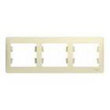 Рамка 3-м GLOSSA горизонт. БЕЖ. SchE GSL000203