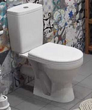 Унитаз-компакт "Рио" белый Киров, универсальный выпуск, арм.3/6, сид. полипропилен