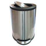 10118 САНАКС Ведро для мусора овальное, крышка-качели, с педалью, с доводчиком 45л 