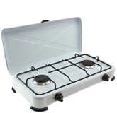 Плитка газовая 2 конфор. с крышкой БЕЛЫЙ 6002 STAR