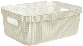 корзина для хранения Keeplex Ajur 11л. с ручк.бел.облако