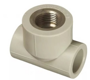 Тройник с МРВ 20х1/2" AS Pipe Серый