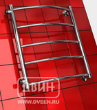 Полотенцесушитель ДВИН TR 80/50 Водяной полн.высота 90 см. (1"-½" К2 выход 1" Полированный)38985007