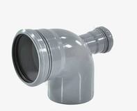 ФВ Отвод 110х87* с выходом 50 фронтальный (тыл)  1/14