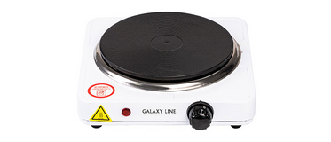 GL 3001 Электроплитка 1500Вт. закр.нагр.элемент Galaxy