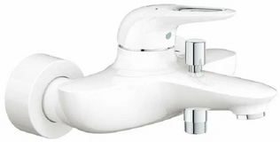 Смеситель для ванны 1108 короткий нос EUROSTYLE NEW БЕЛЫЙ GROHE 33591LS3 БЕЗ АКСЕССУАРОВ