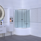 031С_80 Душ угол 80*80 высокий поддон, рифлёное стекло