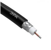 ЭРА RL-64-PE100 Кабель коаксиал RG-6U,75 Ом,CCS/(оплётка Al 64%)PE,чёрн,SIMPLE(цена за бухту 100м)