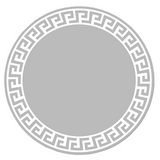 405805 Зеркало Ø700мм с матированным рисунком Круглое