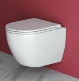 Унитаз подвесной K708Т безободковый, сиденье тонкое ДП