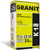 Клей GRANIT K-18+ для керамогранита 25 кг (1 пал 50 шт)
