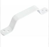 Ручка скоба плоская, 85 мм, белая