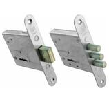 Замок врезной ЗВ8-4С, три круглых ригеля (4344)/76600