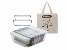 PYREX Набор прямоугольных форм Cook&Freez (1.5л+2.6л)+сумка