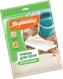 Тряпка для пола "ХОЗЯЮШКА Мила" хлопок белая 80*100см 1шт., Т-03