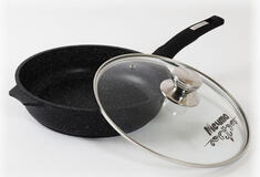 Сковорода 26см АП Гранит black.руч.стекл.кр/10