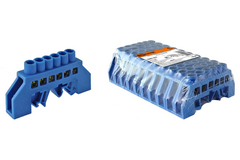 Шина "N" нулевая в изоляторе на DIN-рейку 8x12мм 6 групп TDM SQ0801-0076