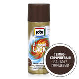 Эмаль аэрозольная глянцевая темно-коричневая (520мл;12шт) JOBI RAL 8017