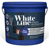 Краска интерьерная высокоурывистая White line /1,3 кг/
