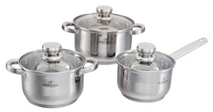 Набор посуды 6 пр. Bohmann (2,1л, 2,9л, 3,9л) BH - 0926 1/4