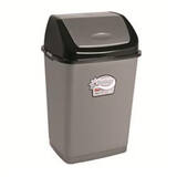 урна д/мусора Ромашка 5л. с перек. верхом(сер.)/27