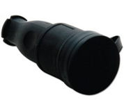 Переносная розетка, каучук 2P+E, 1х16A, 220-240V, IP44 T-Plast 31.01.304.0300