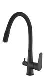 Смеситель "Coral" д/кухни с подкл к фильтру, черный, арт. CL 03 B Total  ESKO
