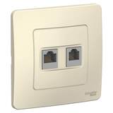Розетка компьютерная ОП BLANCA RJ45 кат.5e изол. пласт. бел. SchE BLNIA045001
