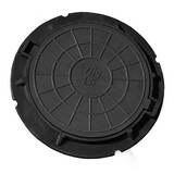 Люк тип "ЛМ" ПП-760х580х50 круглый черный