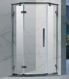 Душевое Ограждение F-2012 (Black 900*900*1900 Стекло 8 мм+ 50 мм подиум черный мрамор