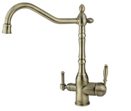 См-ль д/кухни  Florence с L-изливом, бронза, арт. FR 519 Br