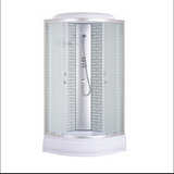 Душевая кабина ECO - 31 white   900*900*2150 стекло белый кирпичик ,профиль серебро ,низкий поддон 1