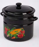 к кастрюля 10л цил.борт.корич.Царица полей