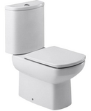 ROCA Унитаз-компакт Dama Senso 35,5х66см,универ,нижняя под-ка,ДЮРО(7342517000+734151700+ZRU900040)