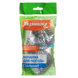 Мочалка для посуды "ХОЗЯЮШКА Мила" стальная 2 шт., КГ-05