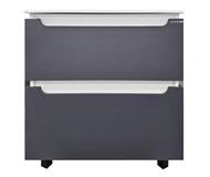 75 Тумба "Vesta 75" №4+ (ум. Оскар 750) белый/графит Pur-клей