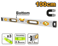 Уровень пузырьковый магнитный 100 см INGCO HSL38100M INDUSTRIAL