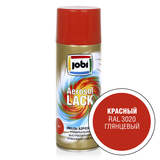 Эмаль аэрозольная глянцевая красная (520мл/270гр;12шт) JOBI RAL 3020