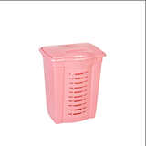 Корзина для белья ДУНЯ НОВАЯ (уп.12) розовый перламутр