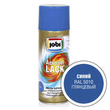 Эмаль аэрозольная глянцевая синяя (520мл/270гр;12шт) JOBI RAL 5010