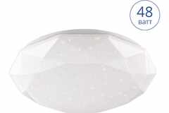 Светильник LED POLARIS управляемый 48W димм. 3000-6500K max 3840 LM пульт ДУ эффект "звездного неба"