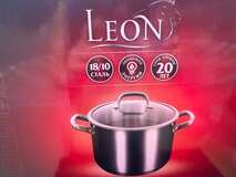 кастрюля линии "LEON" 1,8л. д.16см со стекл.крыш.Акц