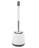 825 САНАКС - Ёрш для унитаза напольный, корпус из АБС пластика, с силиконовой щёткой, цвет БЕЛЫЙ.
