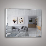 8980810уо3 КЗСК Зеркало 80х100см с фацетом на алюминиевом профиле универсальное крепление