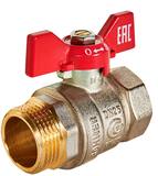 RBV-0004-2210225 ROMMER Кран шаровой, ВР/НР, ручка бабочка 1