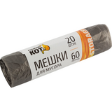 Мешки для мусора "РЫЖИЙ КОТ" 60л(30шт/рул) , ПНД (черные),6мкм
